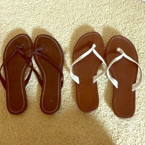 EUC Gap leather strap sandals; both size 8.